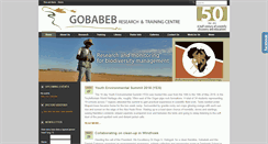 Desktop Screenshot of gobabebtrc.org