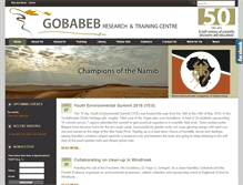 Tablet Screenshot of gobabebtrc.org